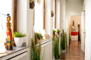 Salon Flur mit Buddha
